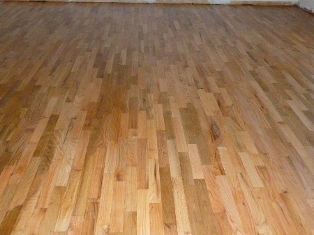 Oak Floor Refinished by Labrador Floors and Tile